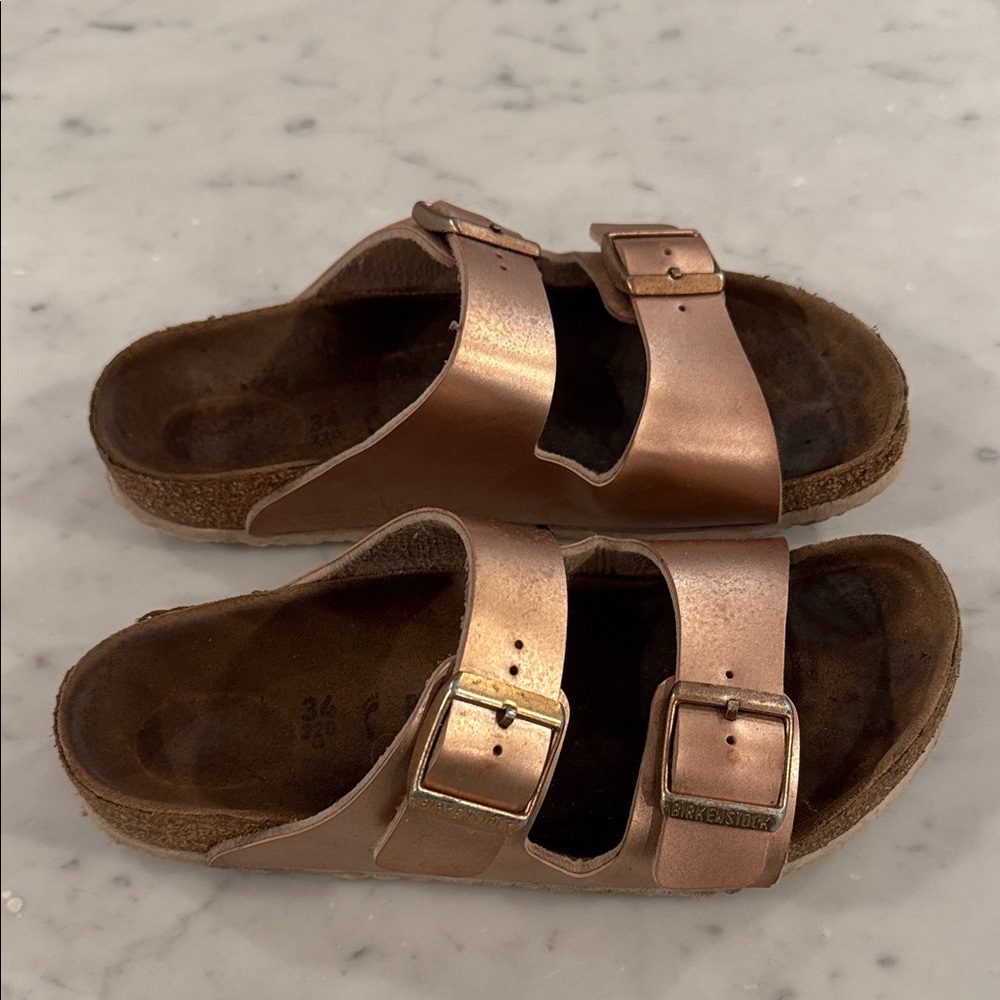 Birkenstock Kids Metallic Sandals - Picture 2 of 5